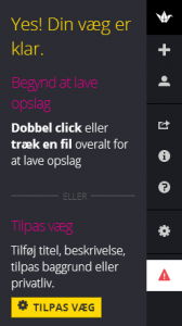 Væg oprettet